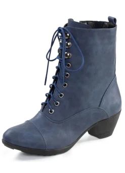 Andrea Conti, modische Damen-Stiefeletten, Winterschuhe, mit Reißverschluss