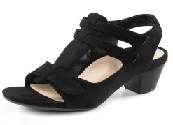 Andrea Conti, modische Damen-Sandaletten, Weite G, mit Klettverschluss