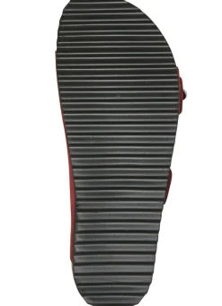 Andrea Conti Pantolette mit bunt bedrucktem Lederfußbett