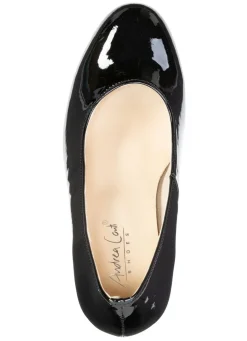 Andrea Conti, schicke Damen-Pumps, aus glänzendem Lackmaterial