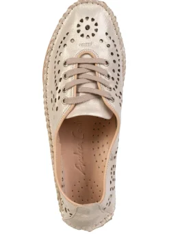 Andrea Conti, sommerliche Damen-Schnürschuhe, Weite G, mit herausnehmbarem Fußbett