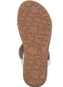 Andrea Conti, stylische Damen-Sandalen, Weite G, mit elastischem Fersenriemchen