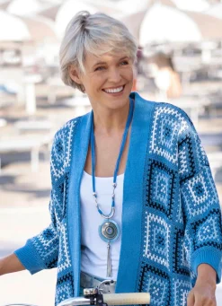 Angesagte Kordelkette mit Royal-blauem Anhänger