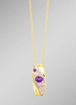 Anhänger mit Amethyst und Zirkonia