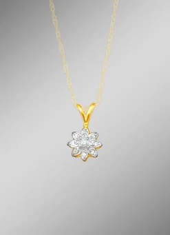 Anhänger mit Brillant und Diamanten