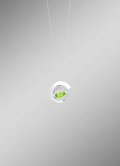 Anhänger mit echt Peridot und synth. Zirkonia