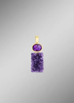 Anhänger mit echter Amethyst-Faszination