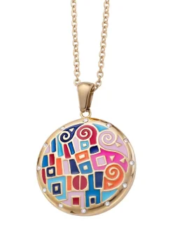 Anhänger mit Mosaikmuster und Ankerkette