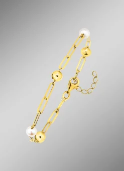 Armband aus Gold mit Süßwasser-Zuchtperlen