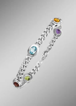 Armband aus Silber mit Edelsteine