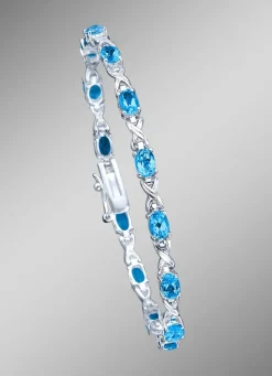 Armband mit echten Blautopasen