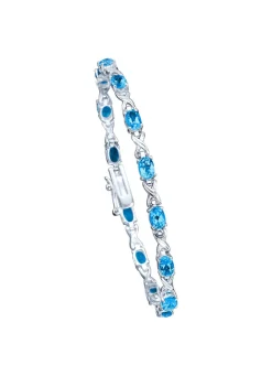 Armband mit echten Blautopasen