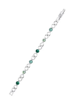 Armband mit grünen Kristallen