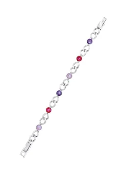 Armband mit Kristallen in Pink