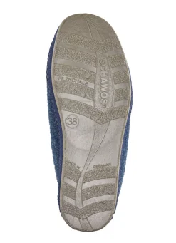 Atmungsaktive Damen-Hausschuhe, mit Klettverschluss