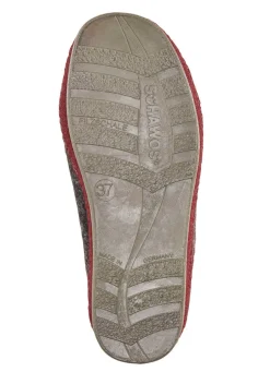 Atmungsaktive Damen-Hausschuhe, mit Schurwolle