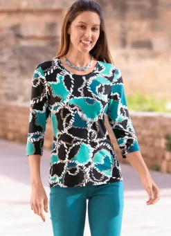 Ausdrucksvolles Shirt mit Allover-Dessin