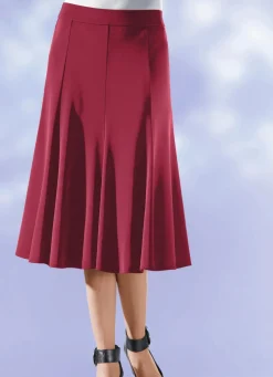 8-Bahnenrock mit glockig schwingendem Saum