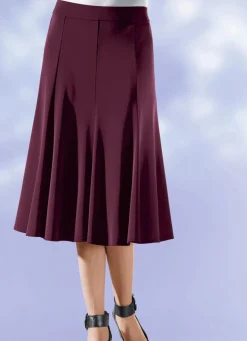 8-Bahnenrock mit glockig schwingendem Saum