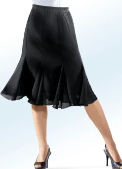 8-Bahnenrock mit Godet-Einsätzen