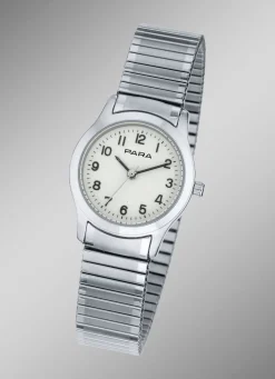 Bei Nacht leuchtende Para-Quartz-Damenuhr