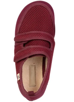 Bequeme Damen-Klettschuhe, Weite H, aus Mesh und Textilmaterial