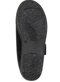 Bequeme Damen-Klettschuhe, Weite H, mit herausnehmbarem Fußbett