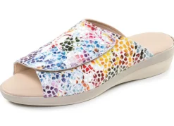 Bequeme Damen-Pantoletten, Weite G, mit Klettverschluss