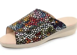 Bequeme Damen-Pantoletten, Weite G, mit Klettverschluss