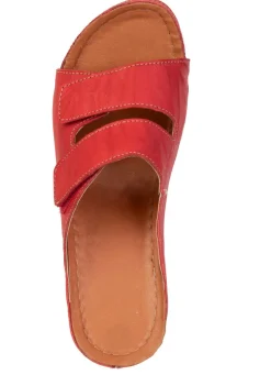 Bequeme Damen-Pantoletten, Weite G, mit Klettverschluss