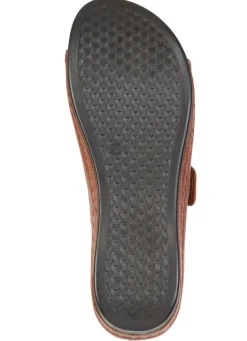 Bequeme Damen-Pantoletten, Weite G, mit Klettverschluss