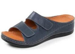 Bequeme Damen-Pantoletten, Weite G, mit Klettverschluss