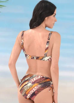 Bikini mit Bügel, schalenlos, seitlich raffbar