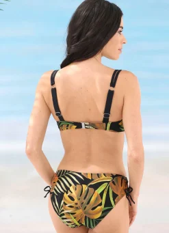 Bikini mit Bügel, schalenlos, seitlich raffbar