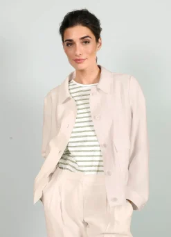 Blazer in Leinen-Optik