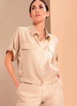 Blazer mit Hemdkragen