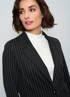 Blazer mit Streifendessin