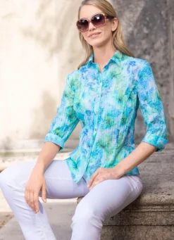 Bluse mit Hemdkragen