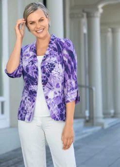 Blusenblazer mit modischem Reverskragen