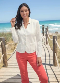 Blusenblazer mit Schulterpolstern