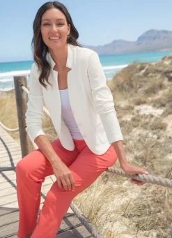 Blusenblazer mit Schulterpolstern