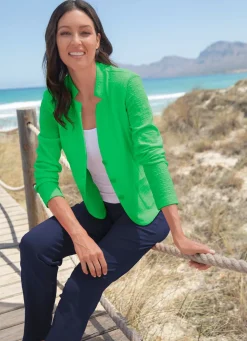 Blusenblazer mit Schulterpolstern