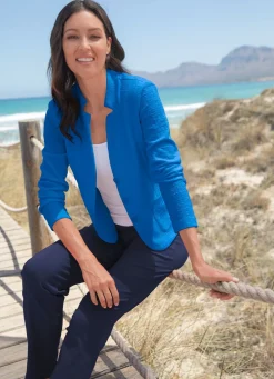 Blusenblazer mit Schulterpolstern