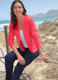 Blusenblazer mit Schulterpolstern