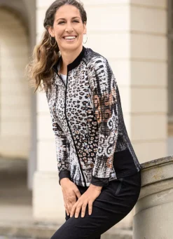 Blusenjacke mit Netztüll