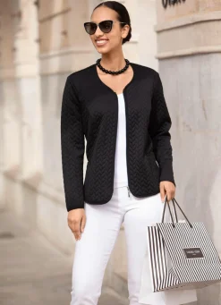 Blusenjacke mit Reißverschlussleiste