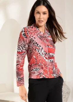Blusenjacke mit tollem Druck
