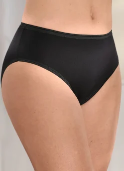 Brio Lingerie Fünferpack Slips mit elastischen Abschlüssen, auch als Spar-Zehnerpack erhältlich