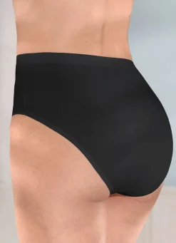 brio lingerie Fünferpack Slips mit glänzenden Abschlüssen