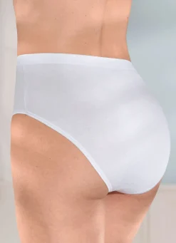 brio lingerie Fünferpack Slips mit glänzenden Abschlüssen